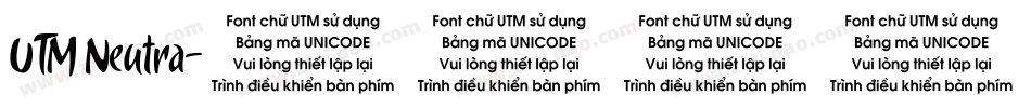 UTM Neutra字体转换